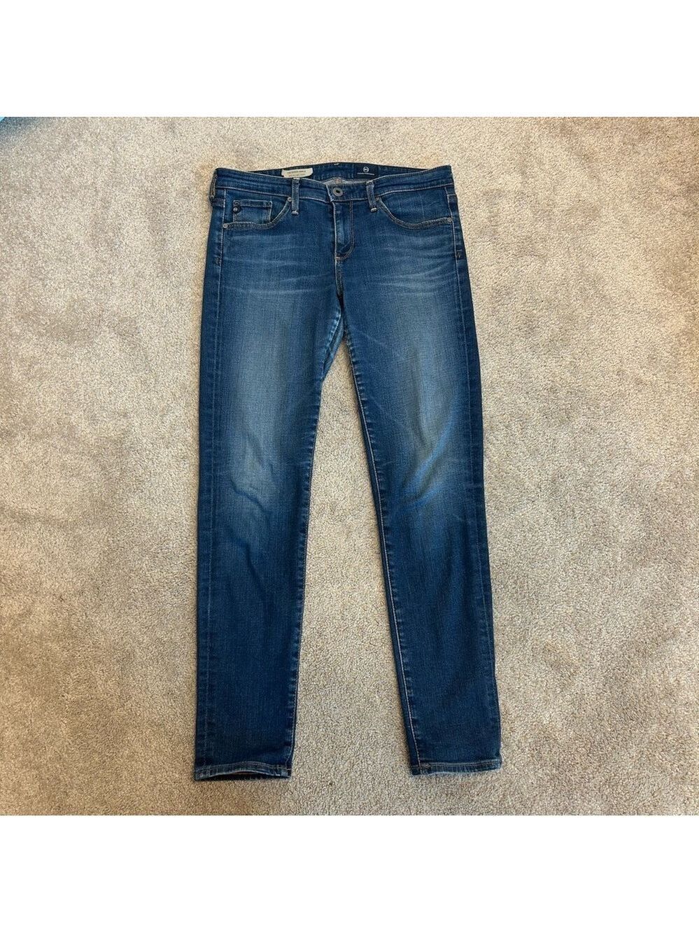 AG Adriano Goldschmied The Stevie ankle slim straight ankle denim jeans Sz 27